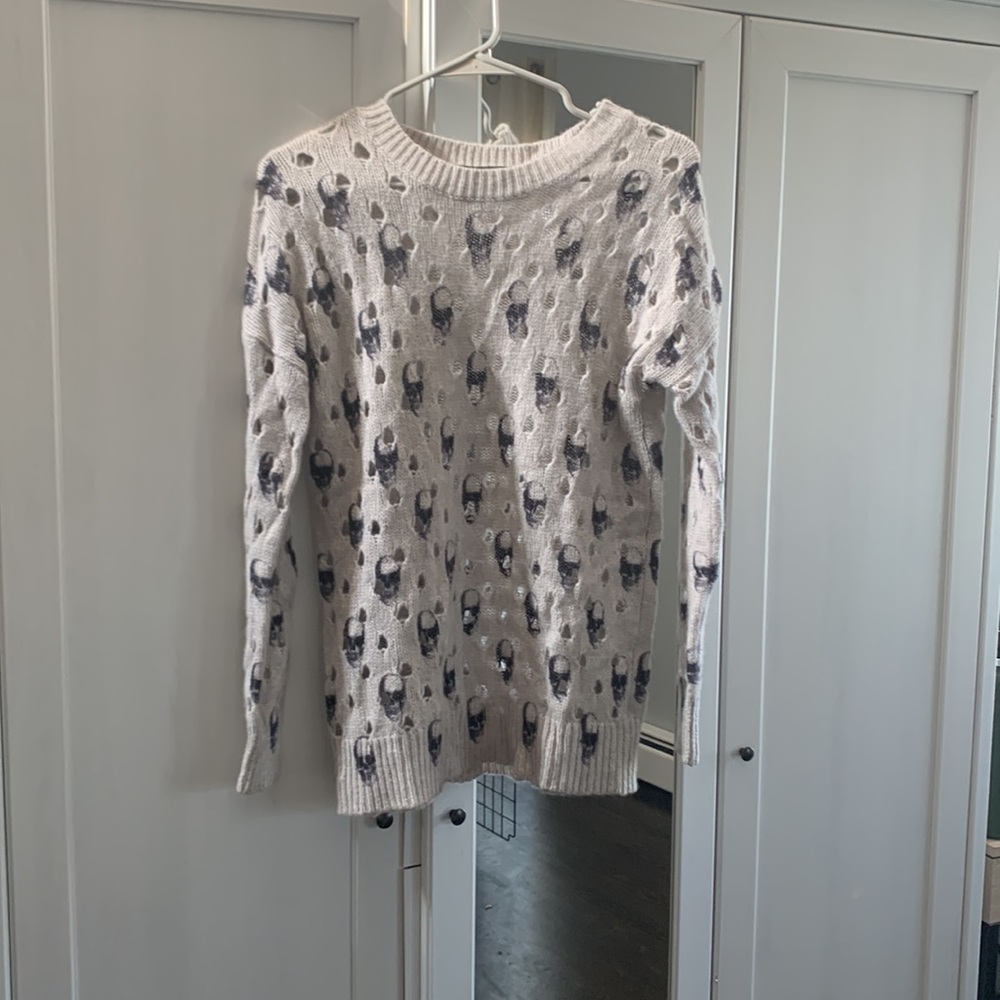 Zadig & Voltaire Skull Cashmere Hole Sweater Small